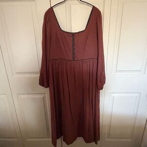 Neuflora Estella Dress - Red Checkered Holiday Dress